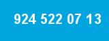 924 522 07 13